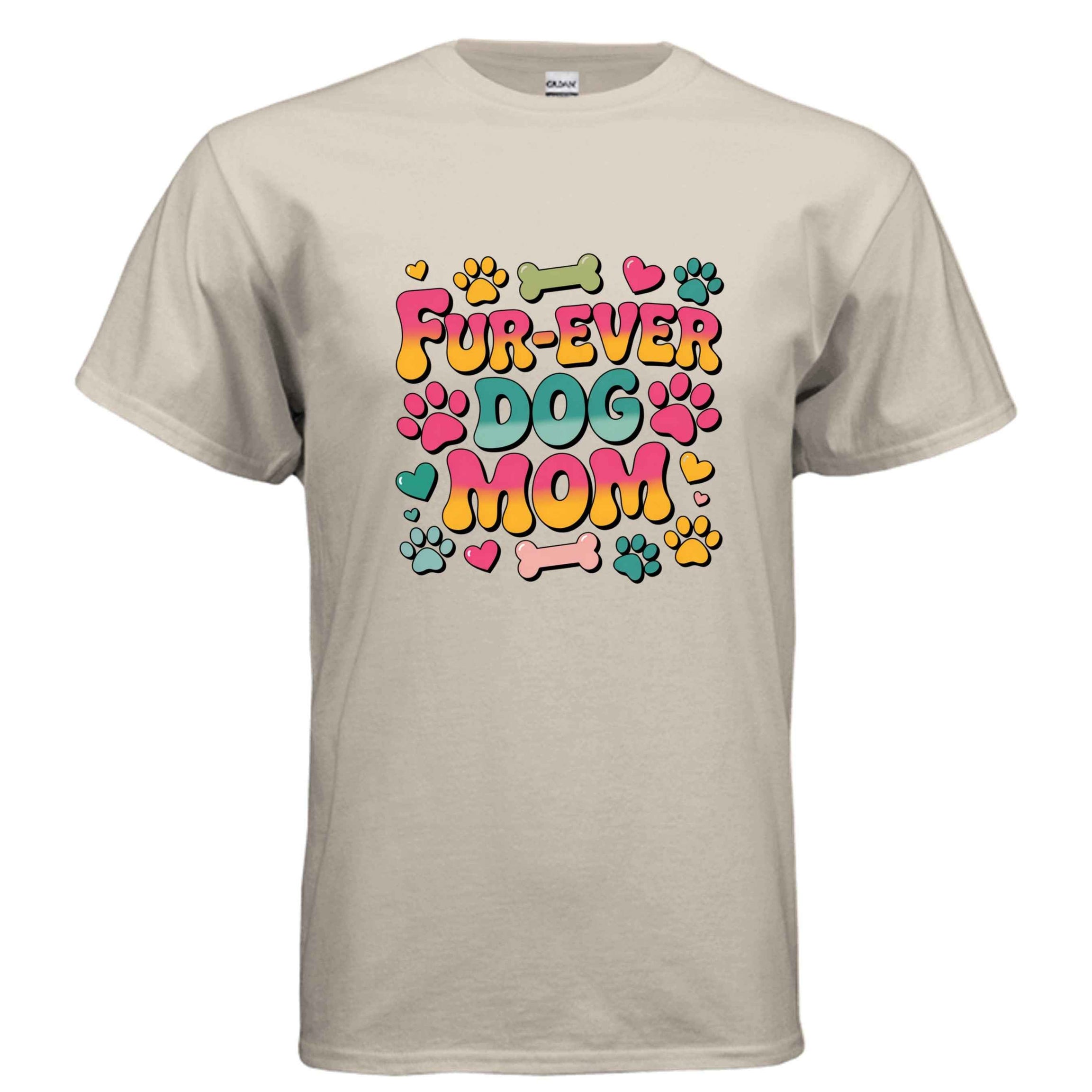 Funny Dog Mom T-Shirt - "Fur-Ever Dog Mom"