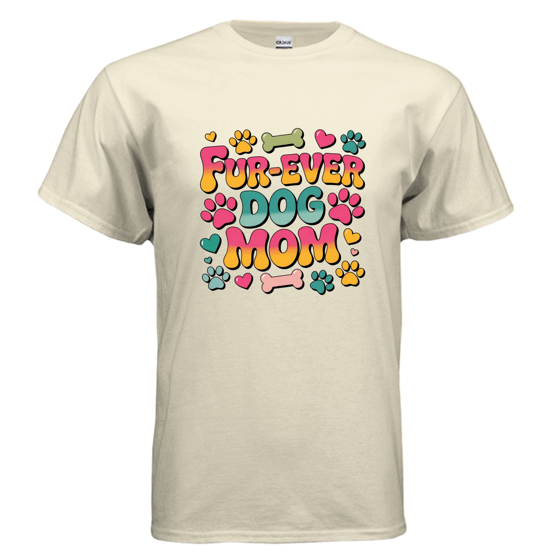Funny Dog Mom T-Shirt - "Fur-Ever Dog Mom"