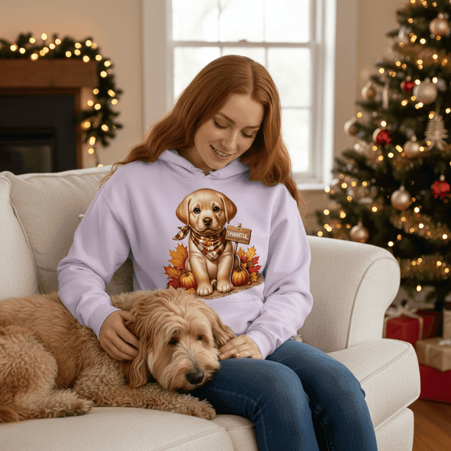 Golden Puppy Hoodie - Cozy Dog Lover Sweatshirt