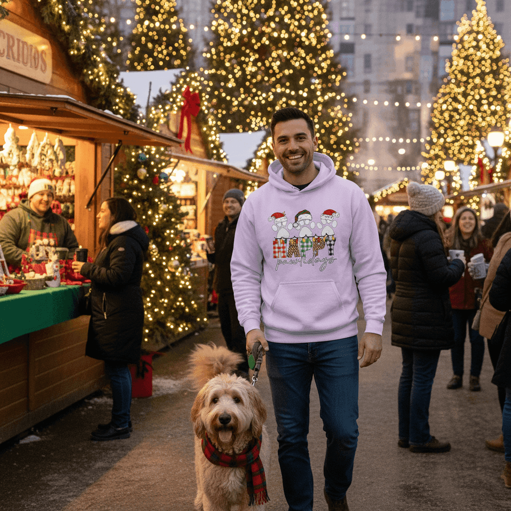 Pawlidays Hoodie - Cute Christmas Pet Lover Sweatshirt
