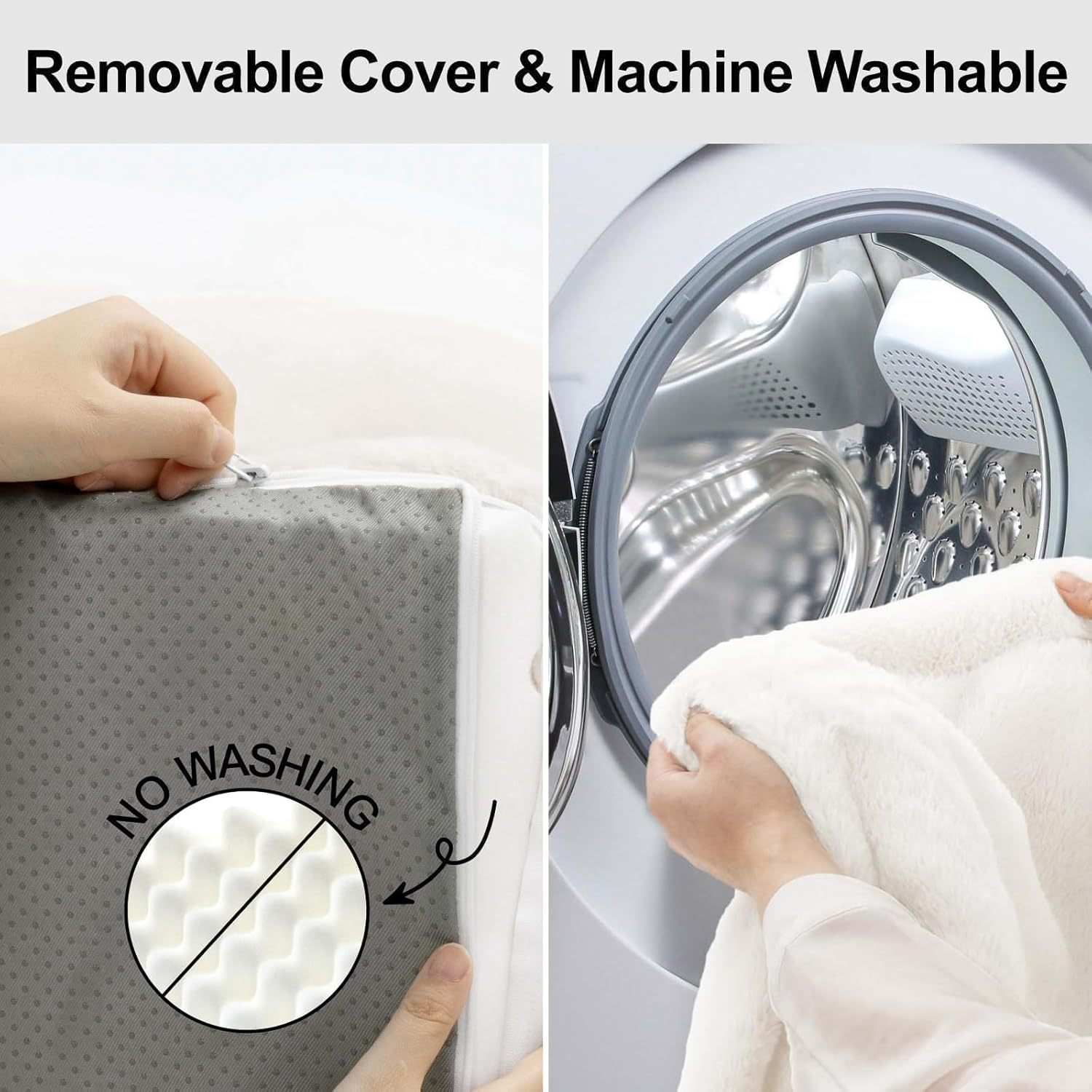 Orthopedic Egg Foam Dog Bed - Washable