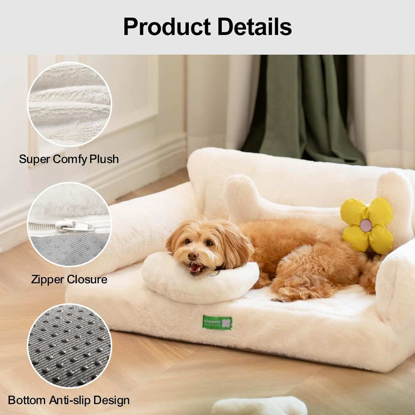 Orthopedic Egg Foam Dog Bed - Washable