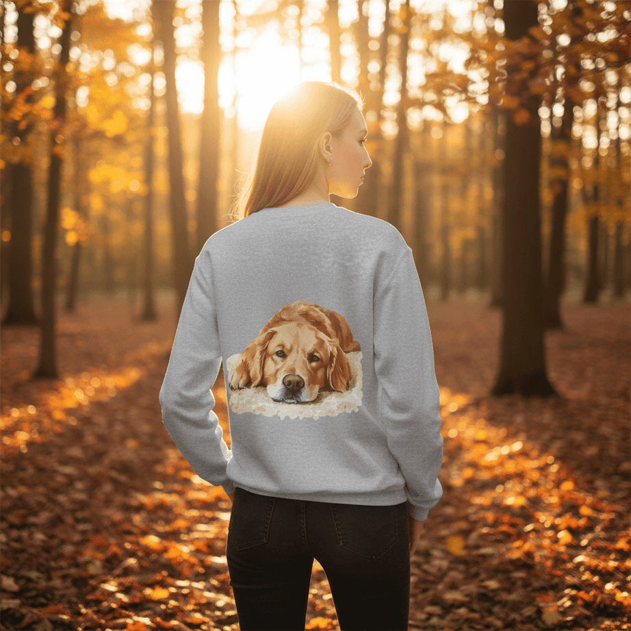 Cozy Golden Retriever Sweatshirt - Naptime Ahead Cloud