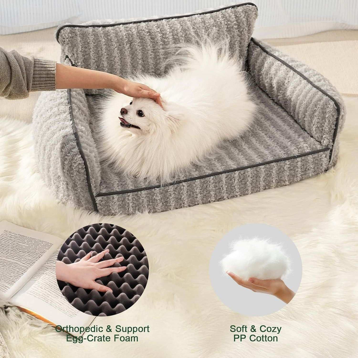 Orthopedic Pet Sofa - Small to Medium Size