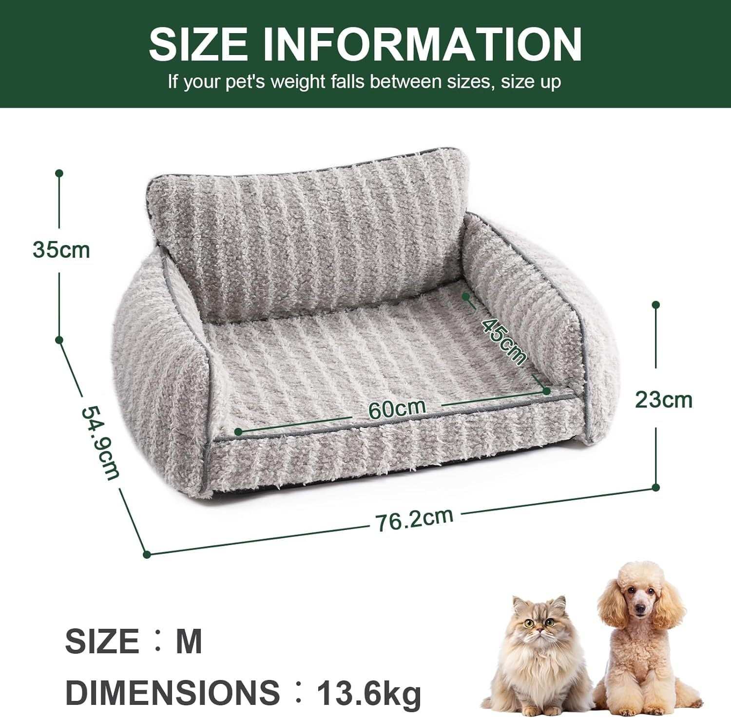 Orthopedic Pet Sofa - Small to Medium Size