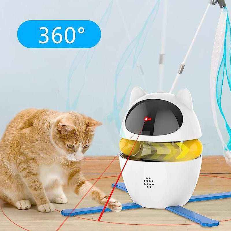 Automatic Laser Cat Toy with 360° Rotation - USB Rechargeable