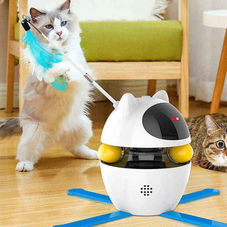 Automatic Laser Cat Toy with 360° Rotation - USB Rechargeable