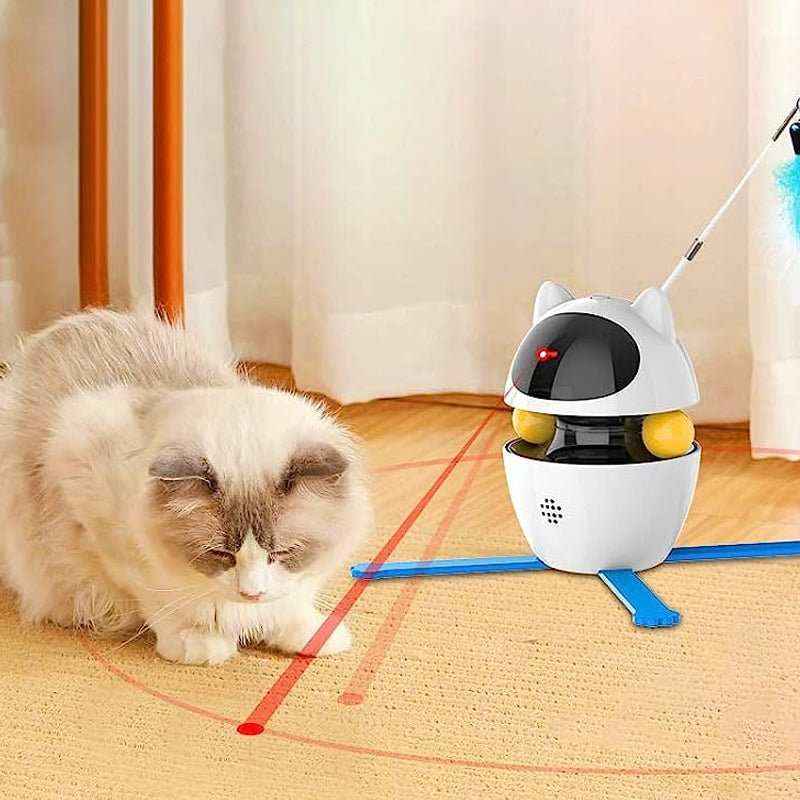 Automatic Laser Cat Toy with 360° Rotation - USB Rechargeable