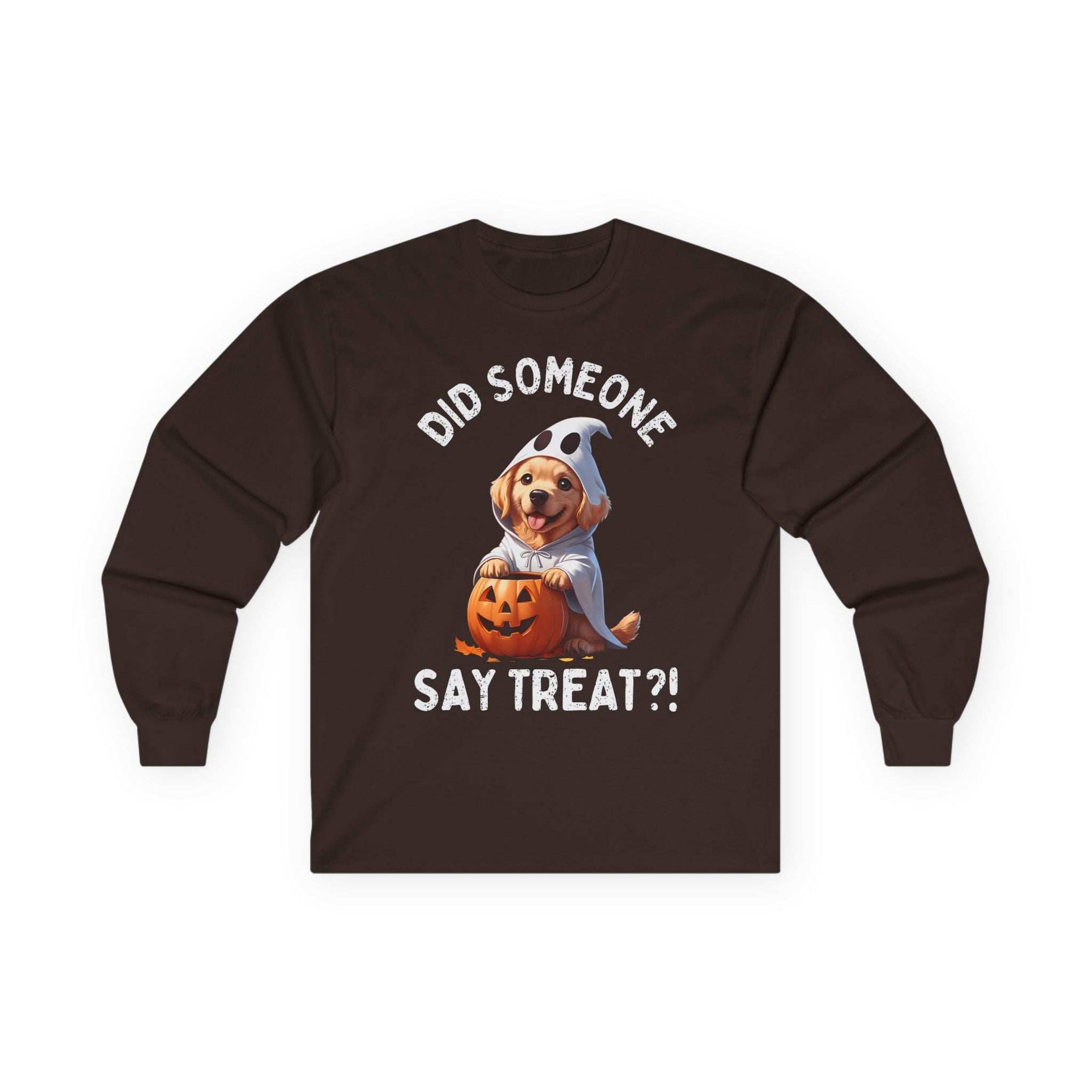 Halloween Dog Long Sleeve Tee - Unisex Pet Lover Shirt
