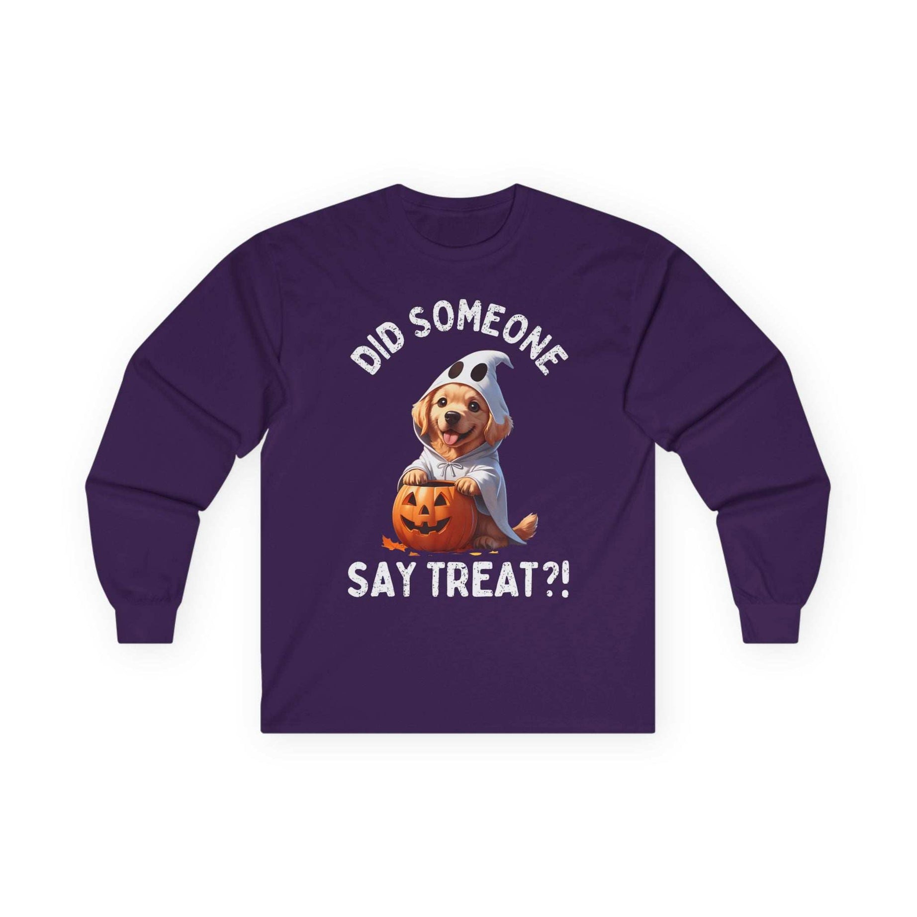 Halloween Dog Long Sleeve Tee - Unisex Pet Lover Shirt