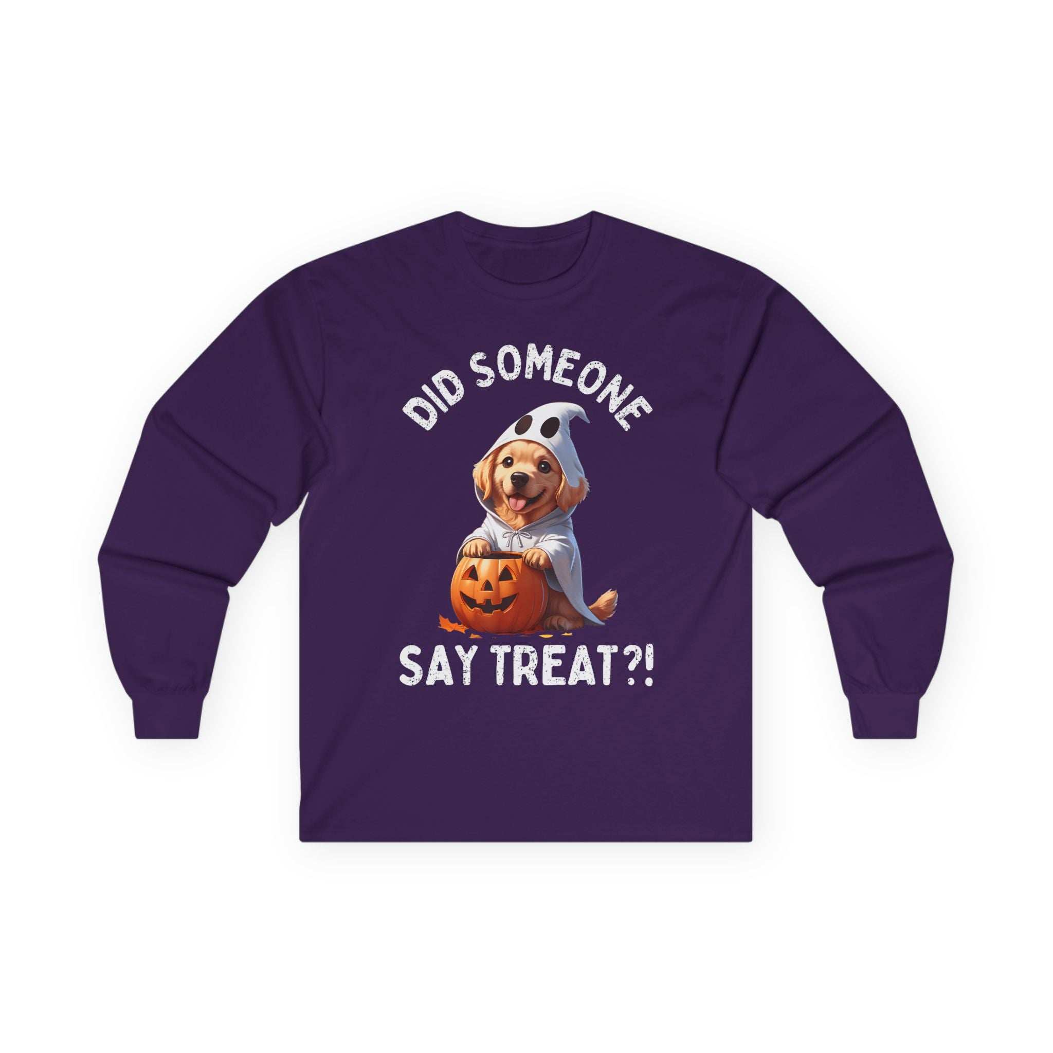 Halloween Dog Long Sleeve Tee - Unisex Pet Lover Shirt