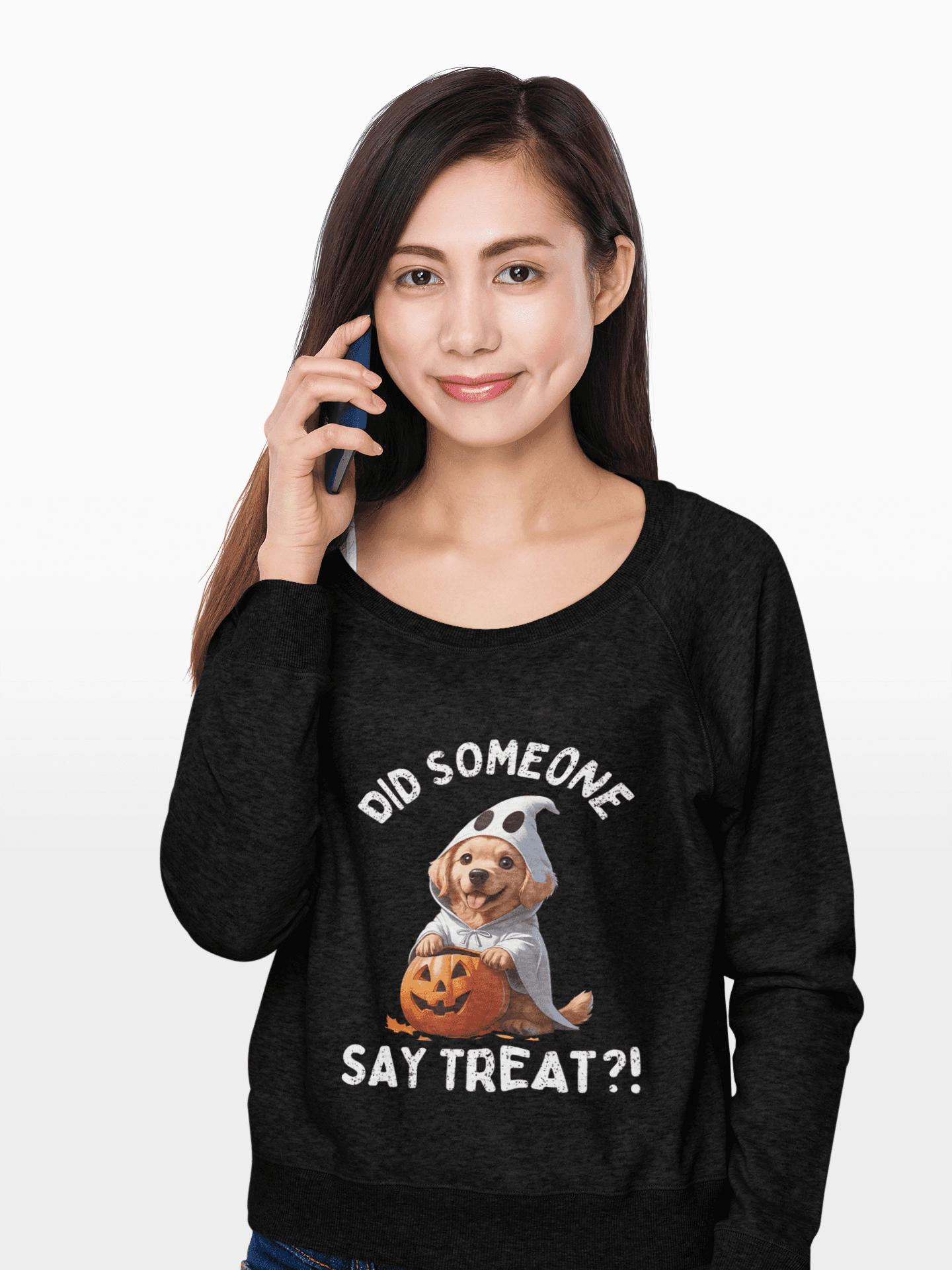 Halloween Dog Long Sleeve Tee - Unisex Pet Lover Shirt