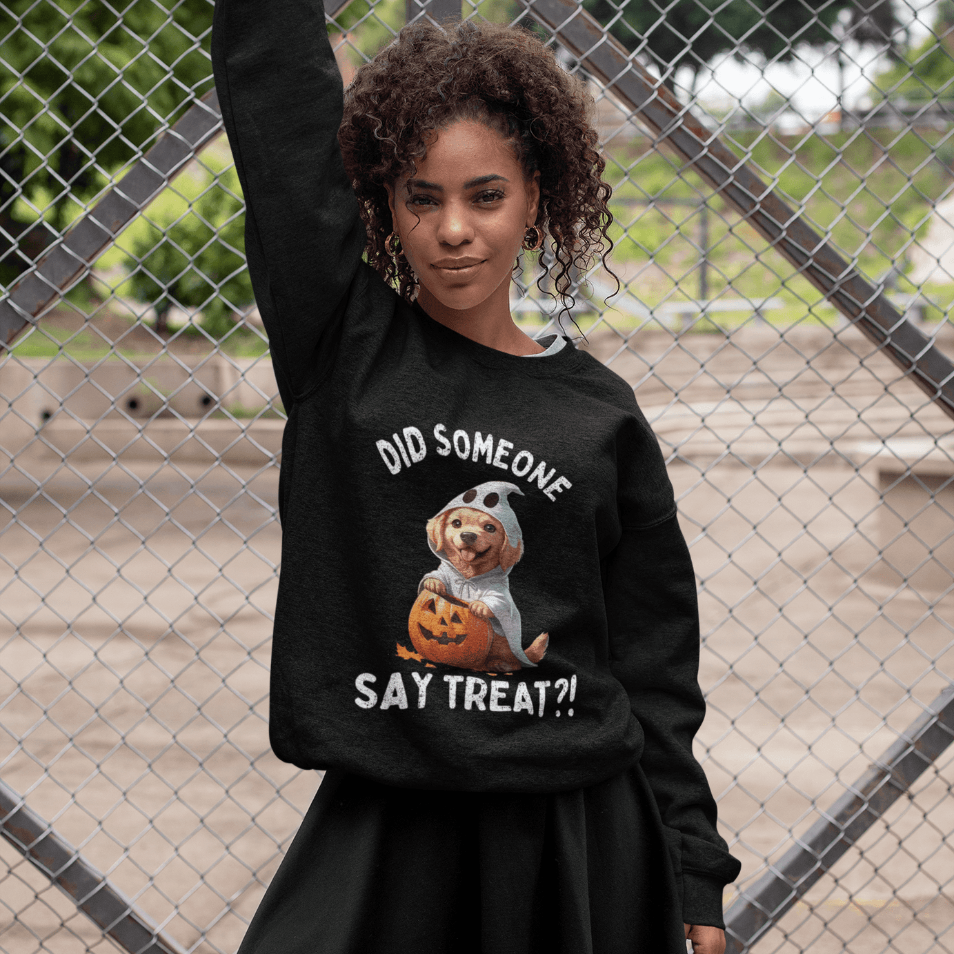 Halloween Dog Long Sleeve Tee - Unisex Pet Lover Shirt