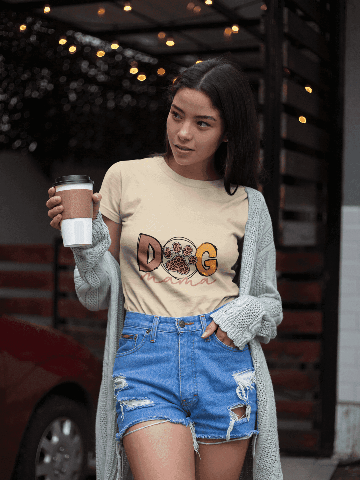 Dog Mama Tee - Women's Favorite Cute Dog Mom Shirt