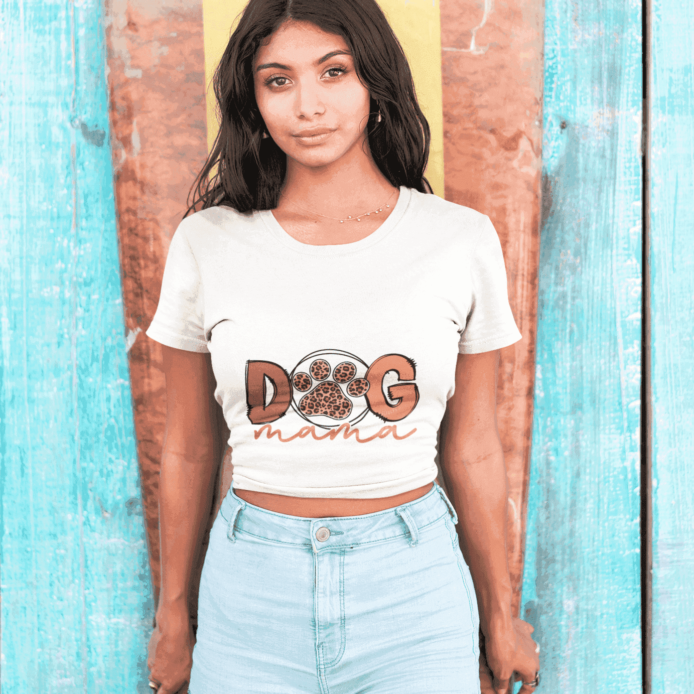 Dog Mama Tee - Women's Favorite Cute Dog Mom Shirt