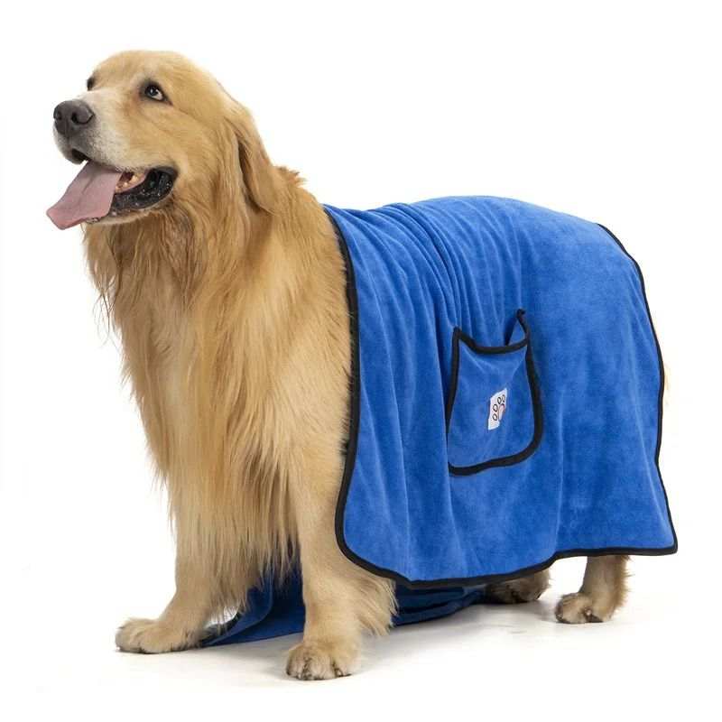 Pet Towel Dog Bathrobe Water Absorbent And Quick Drying Cleaning