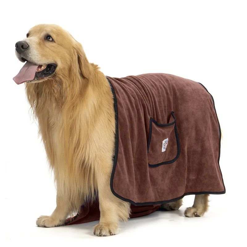 Pet Towel Dog Bathrobe Water Absorbent And Quick Drying Cleaning