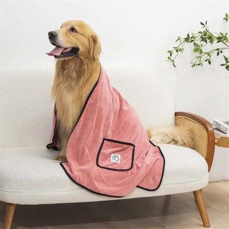 Pet Towel Dog Bathrobe Water Absorbent And Quick Drying Cleaning