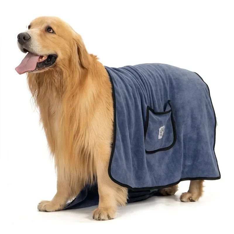 Pet Towel Dog Bathrobe Water Absorbent And Quick Drying Cleaning