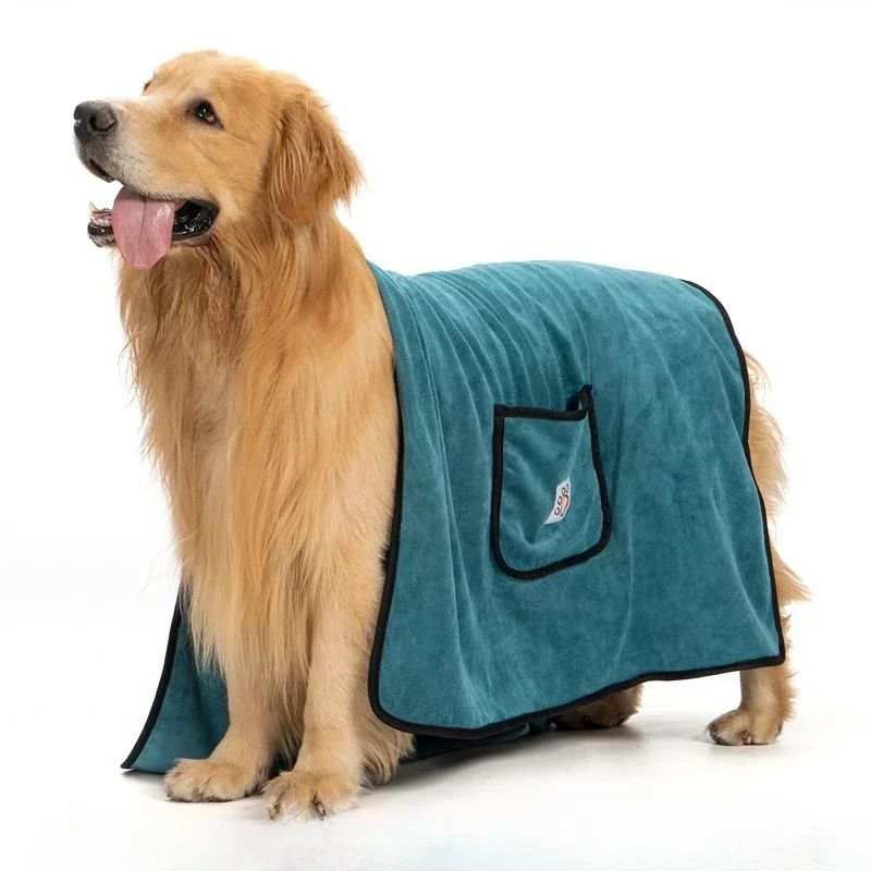 Pet Towel Dog Bathrobe Water Absorbent And Quick Drying Cleaning