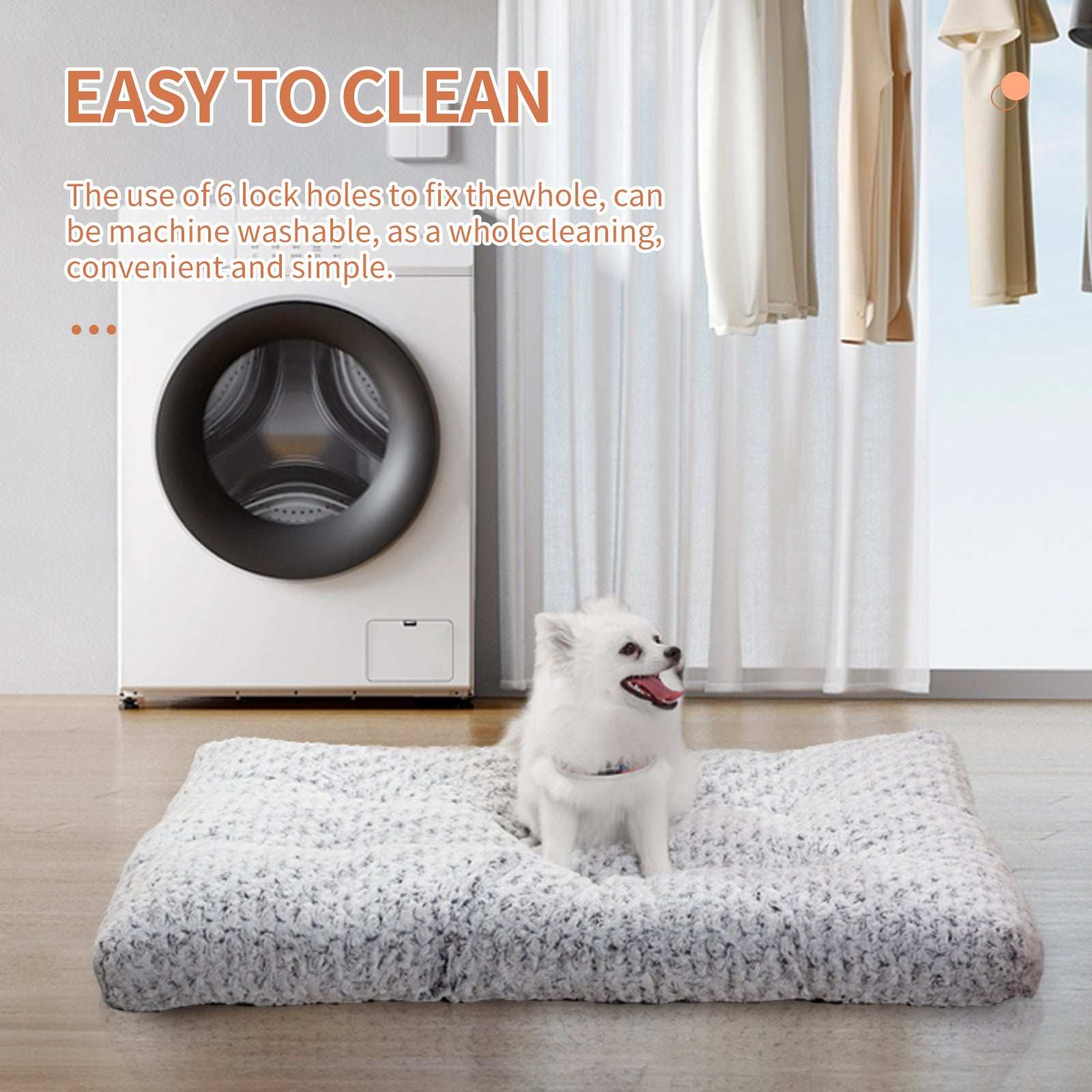 Dog Crate Bed Pad - Rose Velvet Circle