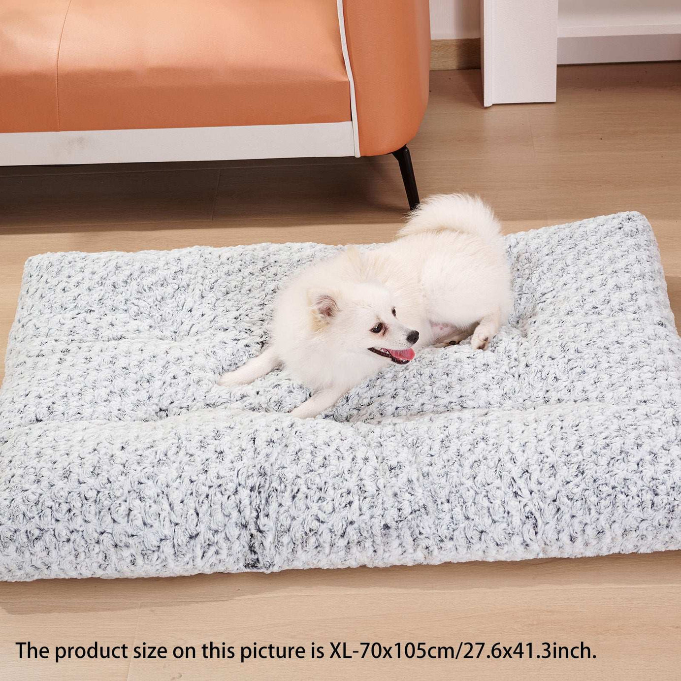 Dog Crate Bed Pad - Rose Velvet Circle