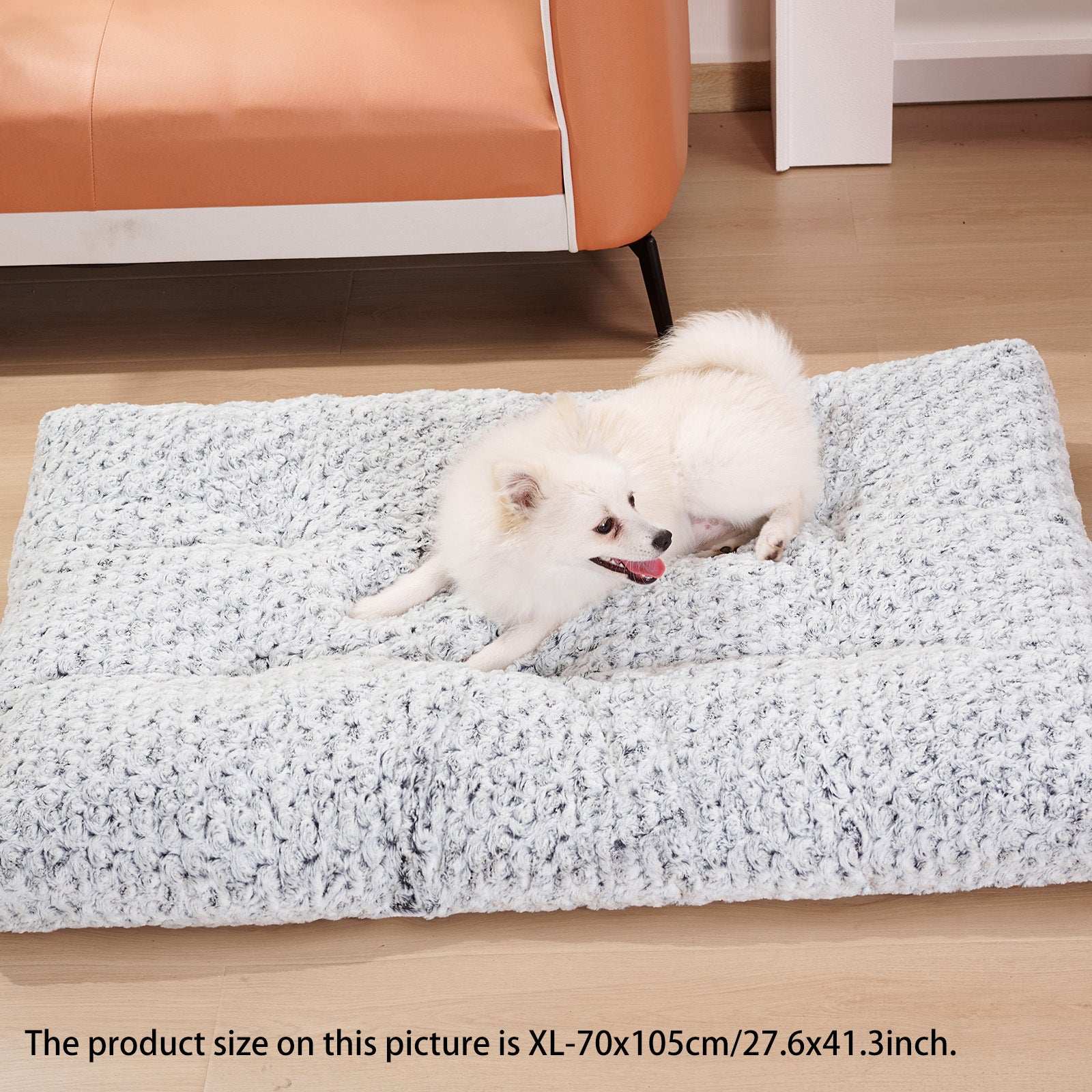 Dog Crate Bed Pad - Rose Velvet Circle