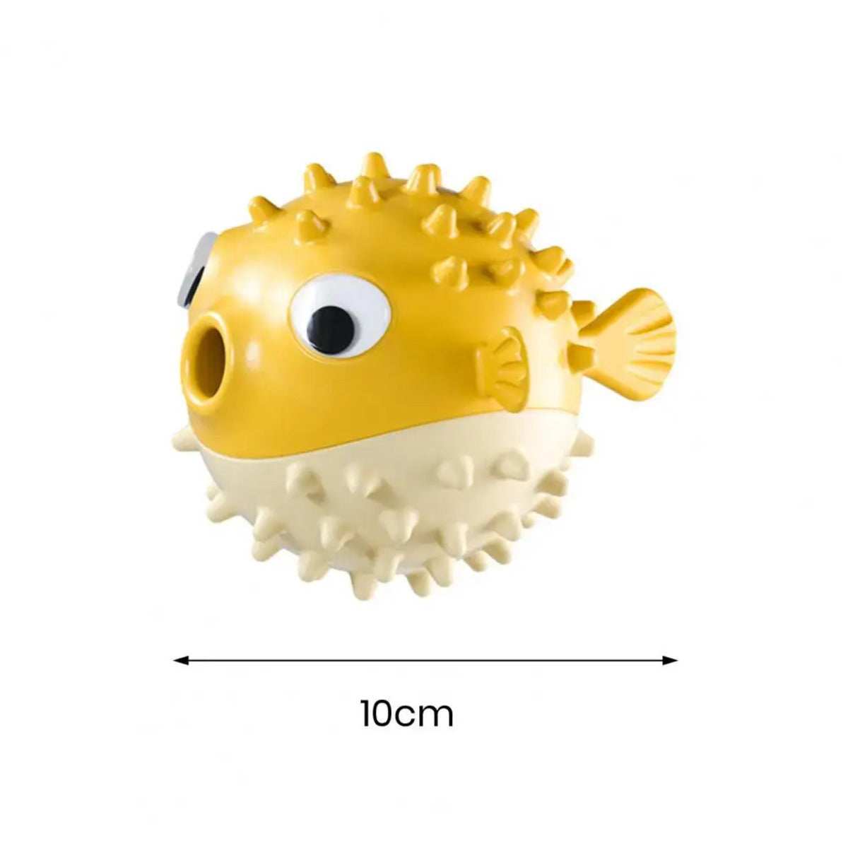 Fish-Shaped Dog Chew Toy - Squeaky Dental Toy for Aggressive Chewers All Sizes