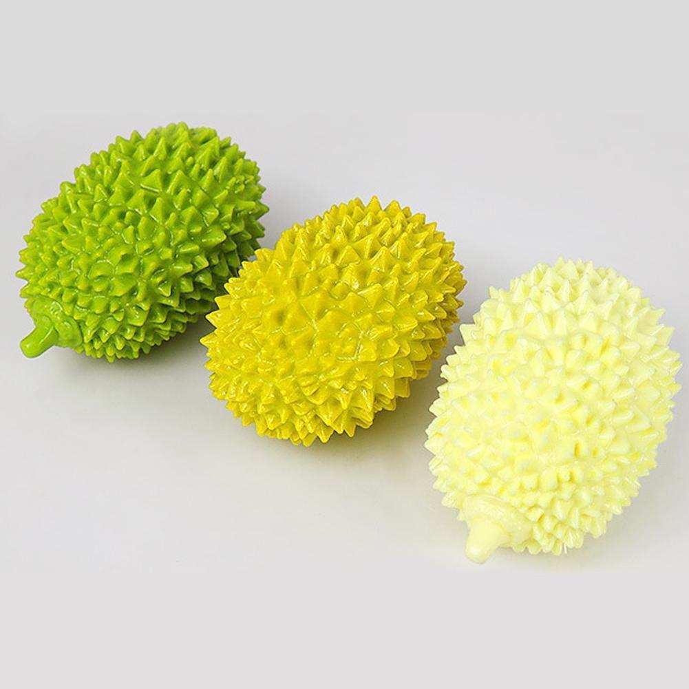Durian-Shaped Dog Chew Toy - Bite-Resistant Dental Ball for Teeth Cleaning