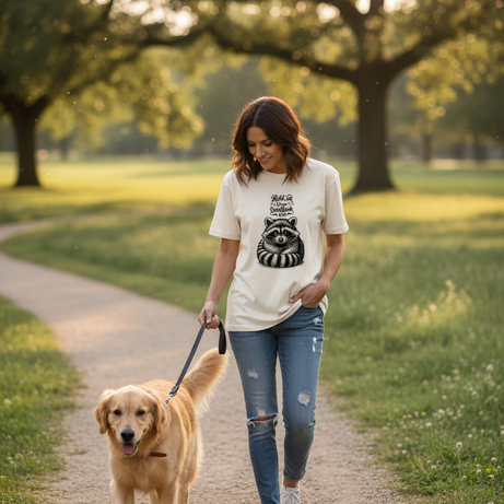 Funny T-Shirt - Overthinking Racoon Comfort Colors Tee
