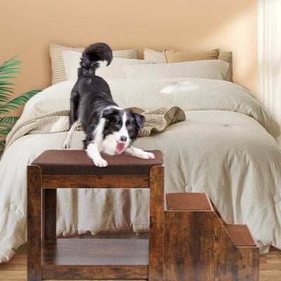 Pet Bunk Bed - Multi-Level with Steps