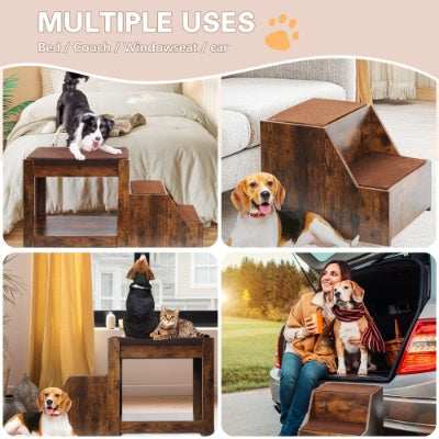 Pet Bunk Bed - Multi-Level with Steps