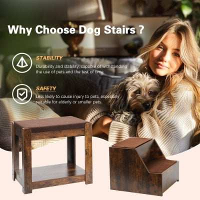 Pet Bunk Bed - Multi-Level with Steps