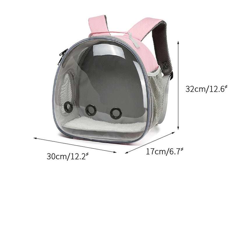 Small Animal Transparent Pet Carrier Backpack