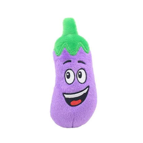 Pet Plush Sound Toy Fruit Vegetable Dog Cat Educational Toy