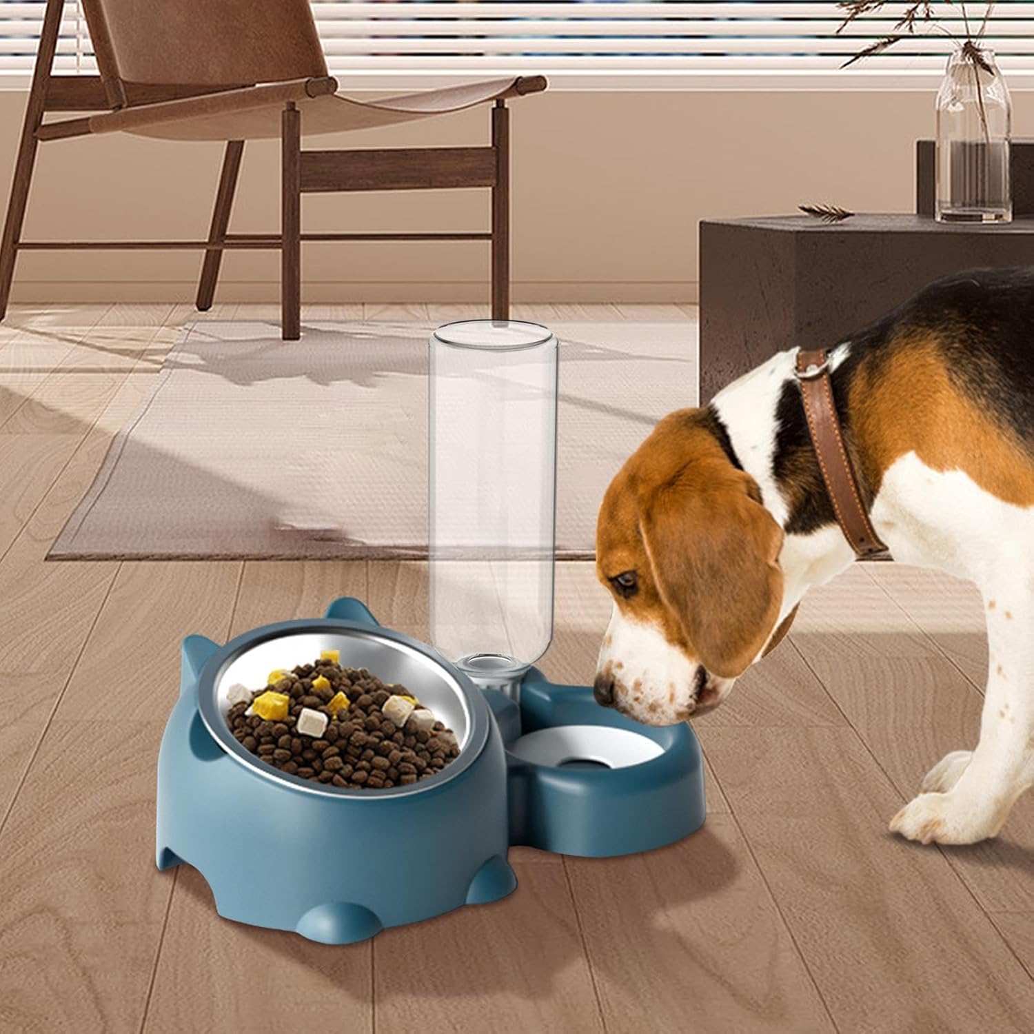Pet Water Bottle and Bowl for Dogs & Cats