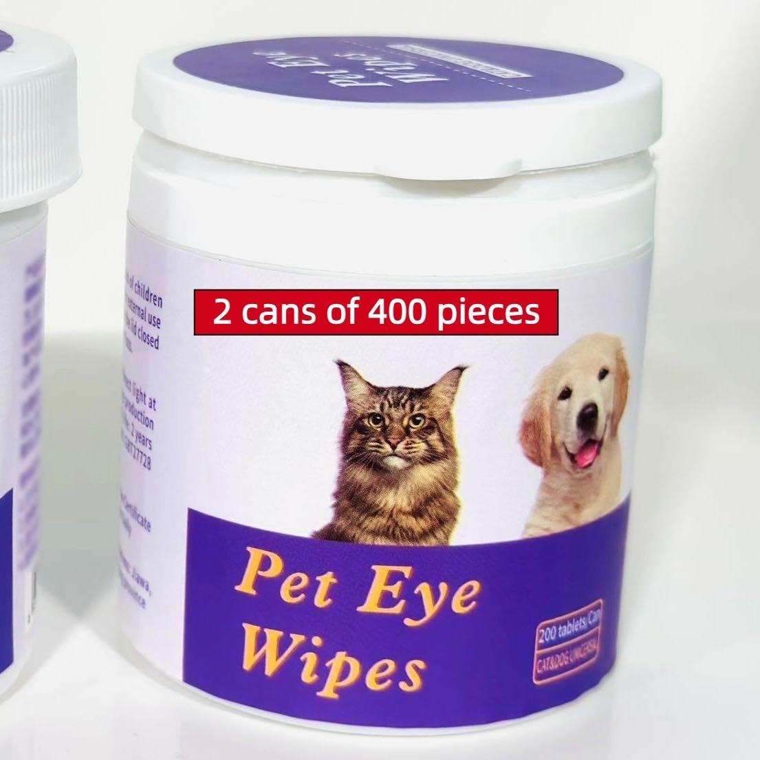 Pet Safe Eye Stain Wipes for Cats and Dogs