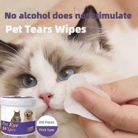 Pet Safe Eye Stain Wipes for Cats and Dogs