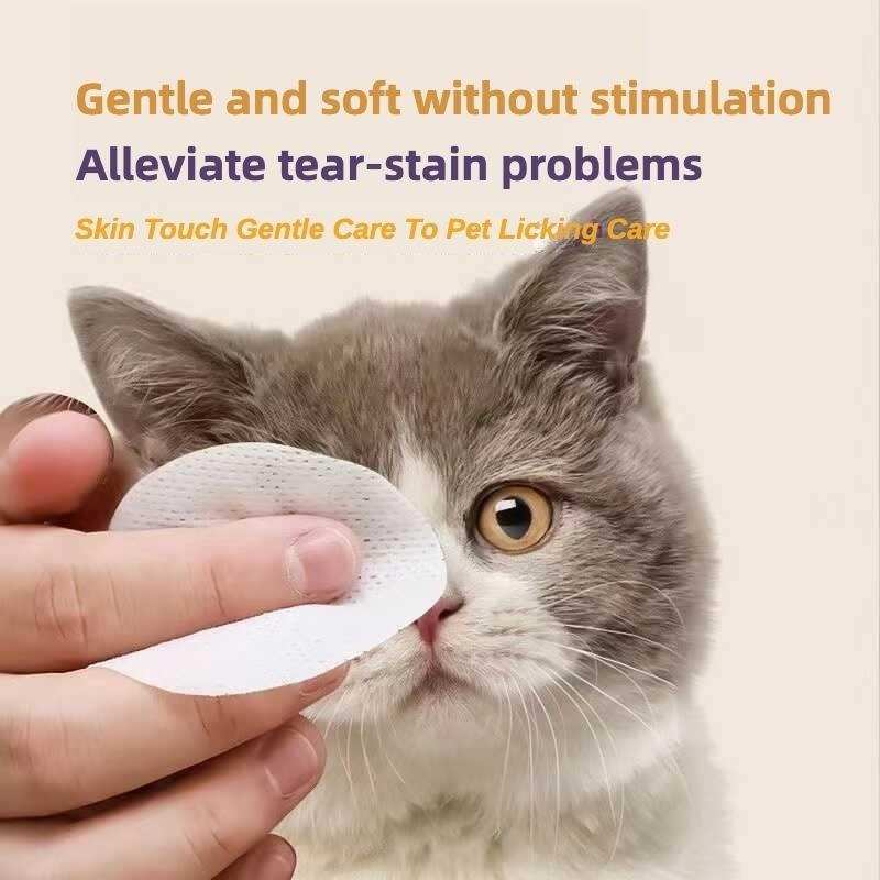 Pet Safe Eye Stain Wipes for Cats and Dogs