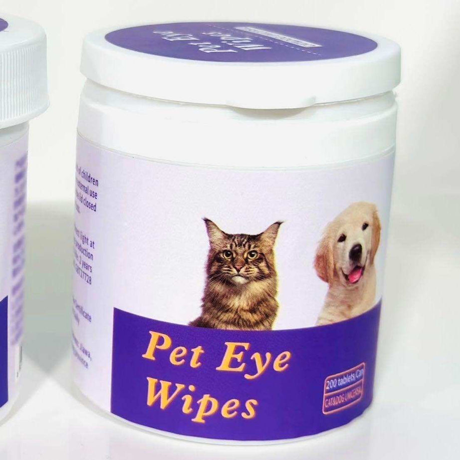 Pet Safe Eye Stain Wipes for Cats and Dogs