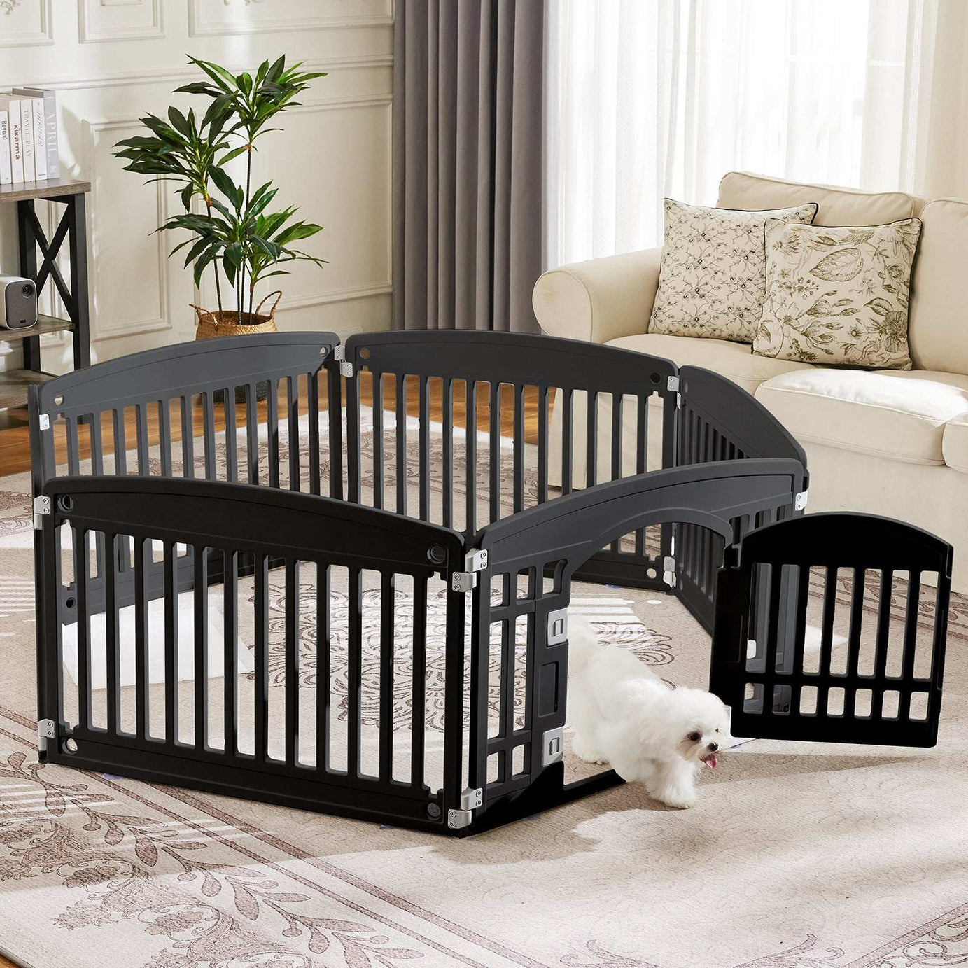 Safe & Reliable Dog Play Fence - Portable Pet Exercise Pen
