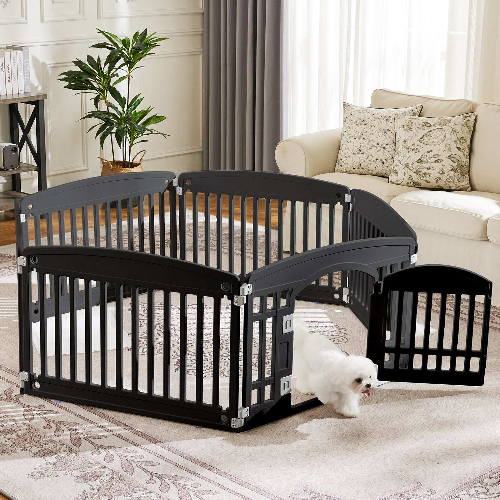 Safe & Reliable Dog Play Fence - Portable Pet Exercise Pen