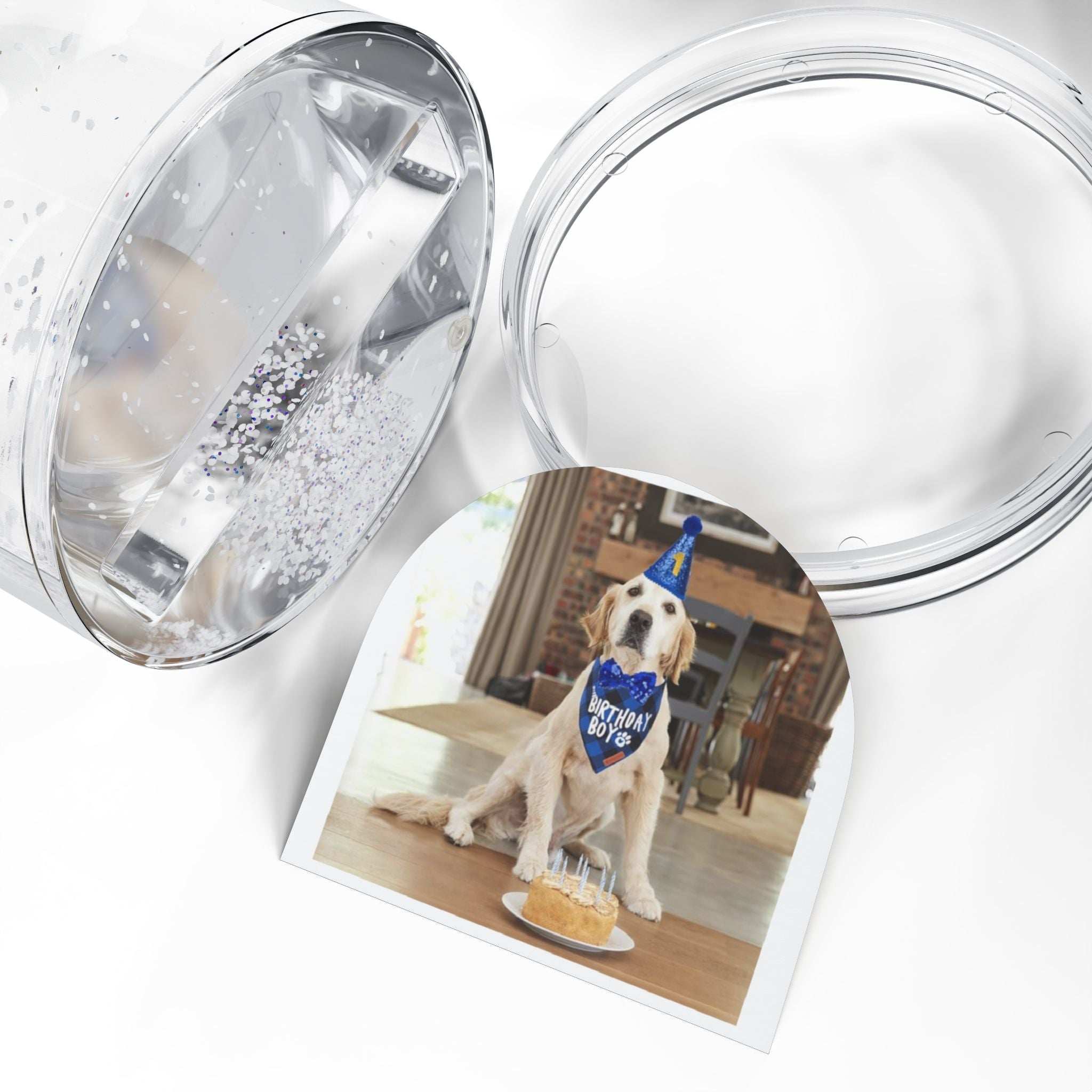 Pet Keepsake Snow Globe Ornament - Unique Gift for Animal Lovers