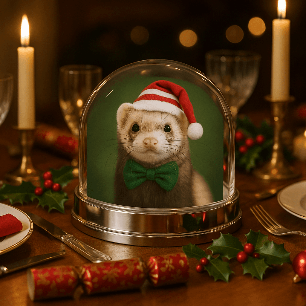 Pet Keepsake Snow Globe Ornament - Unique Gift for Animal Lovers