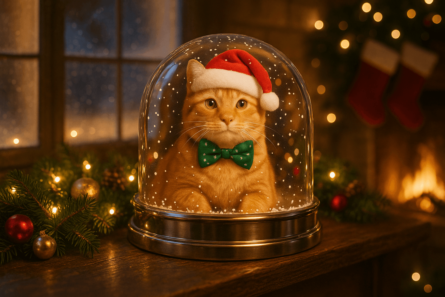 Pet Keepsake Snow Globe Ornament - Unique Gift for Animal Lovers