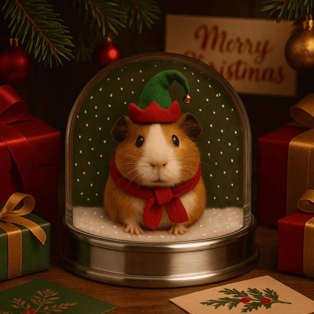 Pet Keepsake Snow Globe Ornament - Unique Gift for Animal Lovers