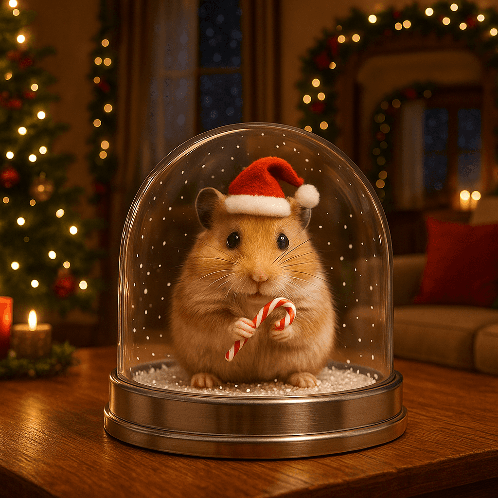 Pet Keepsake Snow Globe Ornament - Unique Gift for Animal Lovers