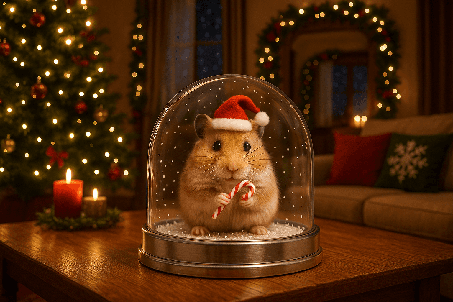 Pet Keepsake Snow Globe Ornament - Unique Gift for Animal Lovers