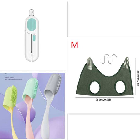 LED Pet Nail Clippers - Professional Dog Cat Nail Trimmers with Safety Guard