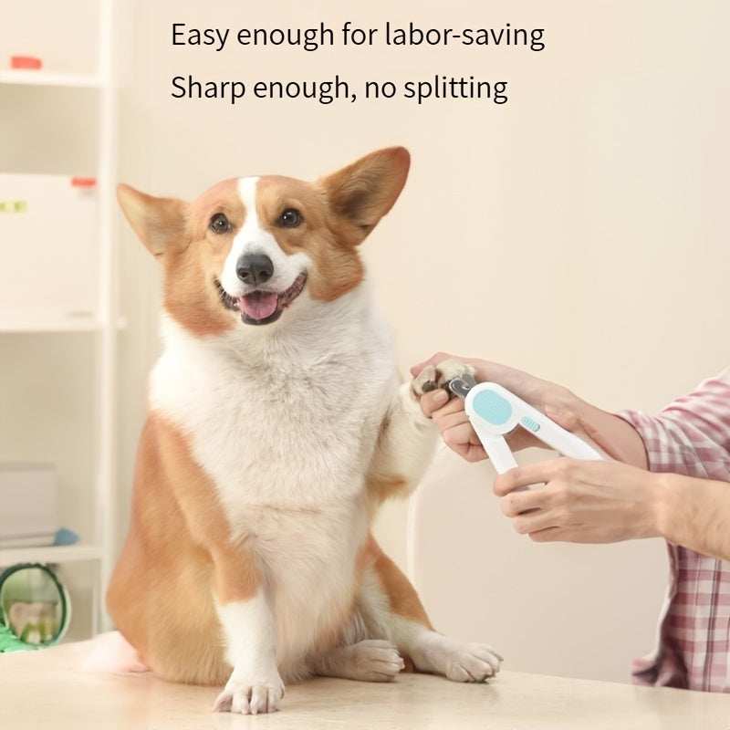 LED Pet Nail Clippers - Professional Dog Cat Nail Trimmers with Safety Guard